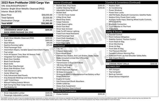2023 Ram ProMaster 2500 High Roof Raleigh NC