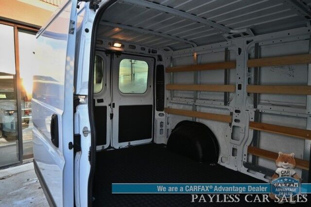 2023 Ram ProMaster Cargo Van 2500 / 3.6L V6 / Premium Cloth Seats / Power Mirrors, Windows, & Locks / Apple CarPlay & Android Auto / Back Up Camera / Keyless Entry & Start / Cruise Control / Bulk Head / Side Steps / 1-Owner Wasilla AK