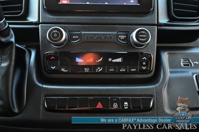 2023 Ram ProMaster Cargo Van 2500 / 3.6L V6 / Premium Cloth Seats / Power Mirrors, Windows, & Locks / Apple CarPlay & Android Auto / Back Up Camera / Keyless Entry & Start / Cruise Control / Bulk Head / Side Steps / 1-Owner Anchorage AK