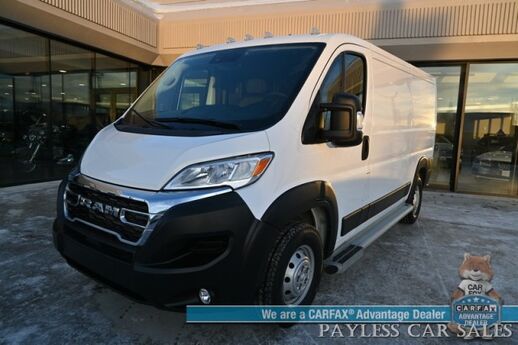 2023 Ram ProMaster Cargo Van 2500 / 3.6L V6 / Premium Cloth Seats / Power Mirrors, Windows, & Locks / Apple CarPlay & Android Auto / Back Up Camera / Keyless Entry & Start / Cruise Control / Bulk Head / Side Steps / 1-Owner Anchorage AK