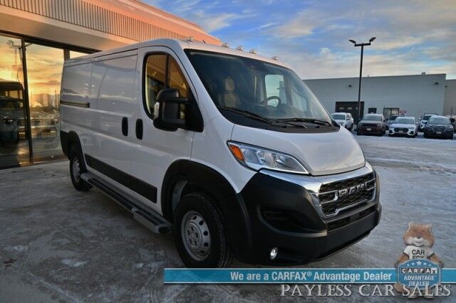 2023 Ram ProMaster Cargo Van 2500 / 3.6L V6 / Premium Cloth Seats / Power Mirrors, Windows, & Locks / Apple CarPlay & Android Auto / Back Up Camera / Keyless Entry & Start / Cruise Control / Bulk Head / Side Steps / 1-Owner Anchorage AK