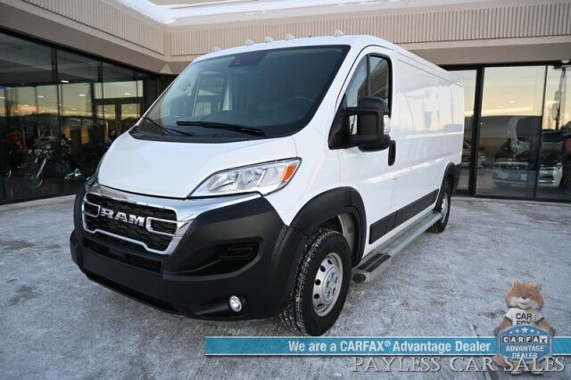 2023 Ram ProMaster Cargo Van 2500 / 3.6L V6 / Premium Cloth Seats / Power Mirrors, Windows, & Locks / Apple CarPlay & Android Auto / Back Up Camera / Keyless Entry & Start / Cruise Control / Bulk Head / Side Steps / 1-Owner Anchorage AK 2023 Ram ProMaster Cargo Van 2500 / 3.6L V6 / Premium Cloth Seats / Power Mirrors, Windows, & Locks / Apple CarPlay & Android Auto / Back Up Camera / Keyless Entry & Start / Cruise Control / Bulk Head / Side Steps / 1-Owner Anchorage AK