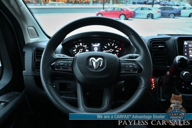 2023 Ram ProMaster Cargo Van 2500 / 3.6L V6 / Premium Cloth Seats / Power Mirrors, Windows, & Locks / Apple CarPlay & Android Auto / Back Up Camera / Keyless Entry & Start / Cruise Control / Bulk Head / Side Steps / 1-Owner Anchorage AK