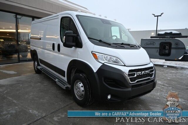 2023 Ram ProMaster Cargo Van 2500 / 3.6L V6 / Premium Cloth Seats / Power Mirrors, Windows, & Locks / Apple CarPlay & Android Auto / Back Up Camera / Keyless Entry & Start / Cruise Control / Bulk Head / Side Steps / 1-Owner Anchorage AK