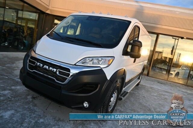 2023 Ram ProMaster Cargo Van 2500 / 3.6L V6 / Premium Cloth Seats / Power Mirrors, Windows, & Locks / Apple CarPlay & Android Auto / Back Up Camera / Keyless Entry & Start / Cruise Control / Bulk Head / Side Steps / 1-Owner Anchorage AK 2023 Ram ProMaster Cargo Van 2500 / 3.6L V6 / Premium Cloth Seats / Power Mirrors, Windows, & Locks / Apple CarPlay & Android Auto / Back Up Camera / Keyless Entry & Start / Cruise Control / Bulk Head / Side Steps / 1-Owner Anchorage AK