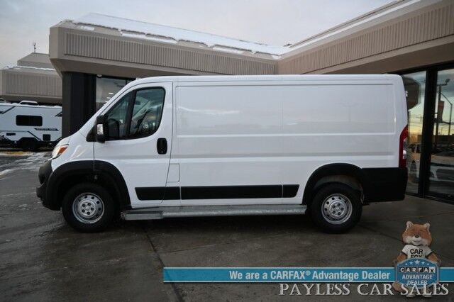 2023 Ram ProMaster Cargo Van 2500 / 3.6L V6 / Premium Cloth Seats / Power Mirrors, Windows, & Locks / Apple CarPlay & Android Auto / Back Up Camera / Keyless Entry & Start / Cruise Control / Bulk Head / Side Steps / 1-Owner Anchorage AK