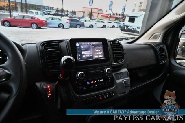2023 Ram ProMaster Cargo Van 2500 / 3.6L V6 / Premium Cloth Seats / Power Mirrors, Windows, & Locks / Apple CarPlay & Android Auto / Back Up Camera / Keyless Entry & Start / Cruise Control / Bulk Head / Side Steps / 1-Owner Anchorage AK