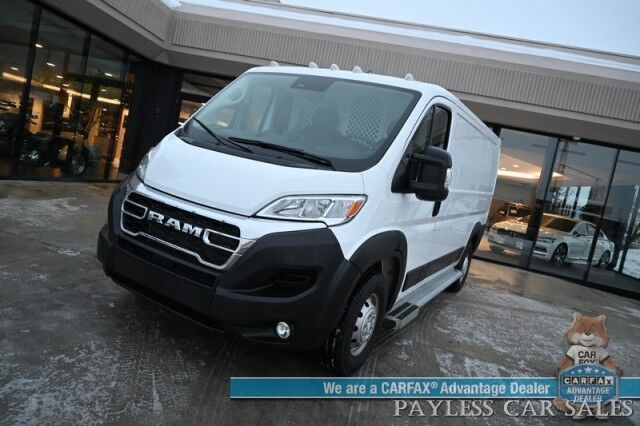 2023 Ram ProMaster Cargo Van / 3.6L V6 / U-Haul Equipment Pkg / Premium Cloth Seats / Apple CarPlay & Android Auto / Back Up Camera / Cruise Control / Power Windows, Mirrors, & Locks / Keyless Entry & Start / 1-Owner Anchorage AK 2023 Ram ProMaster Cargo Van / 3.6L V6 / U-Haul Equipment Pkg / Premium Cloth Seats / Apple CarPlay & Android Auto / Back Up Camera / Cruise Control / Power Windows, Mirrors, & Locks / Keyless Entry & Start / 1-Owner Anchorage AK