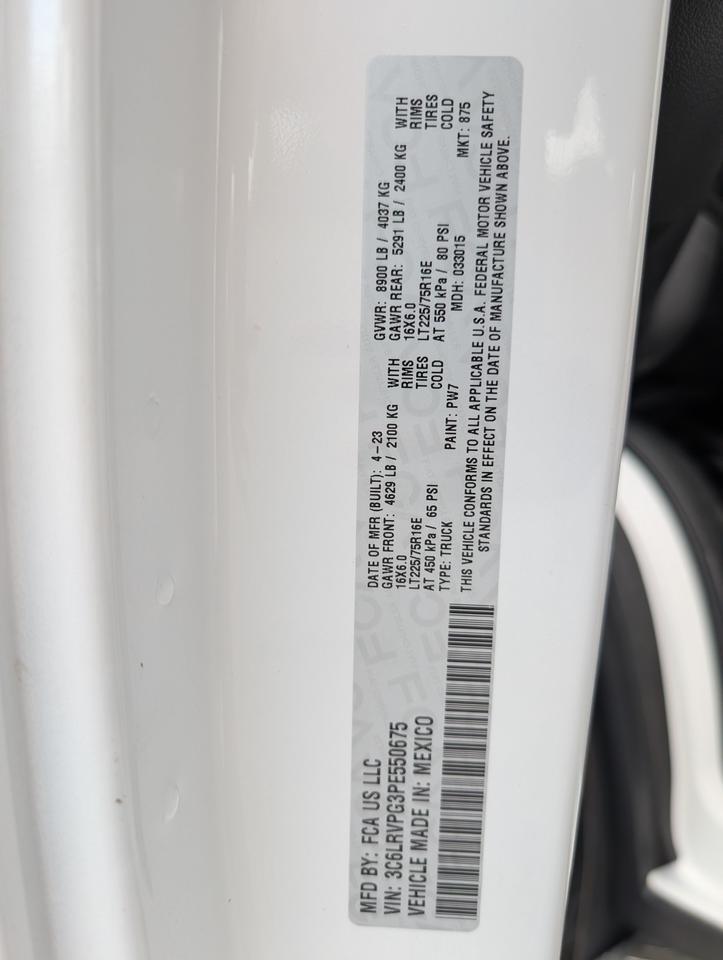 2023 Ram WHEELCHAIR VANS PROMASTER Johnstown NY