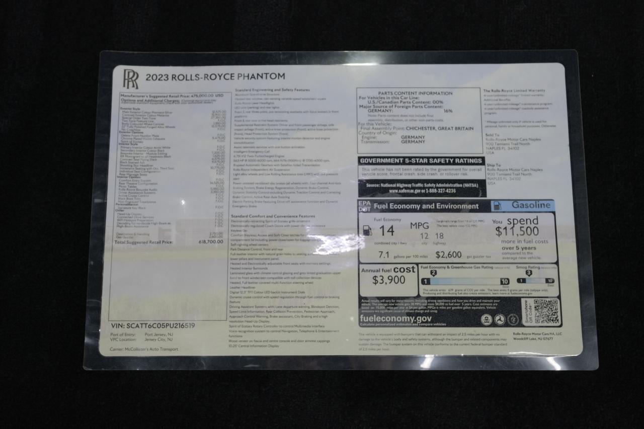 2023 Rolls-Royce Phantom Base Miami FL