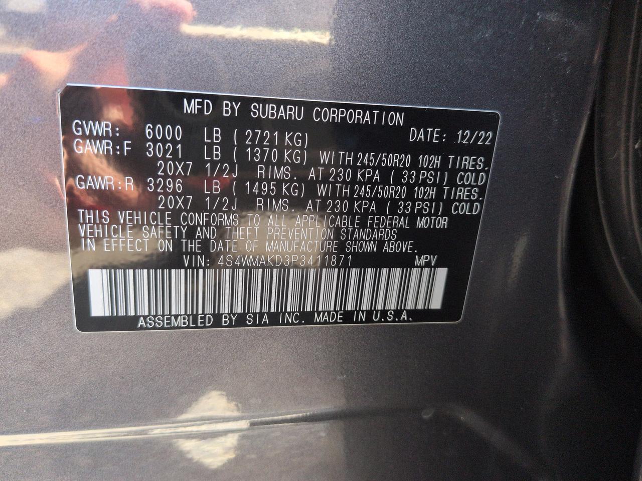 2023 Subaru Ascent Onyx Edition Limited Winder GA