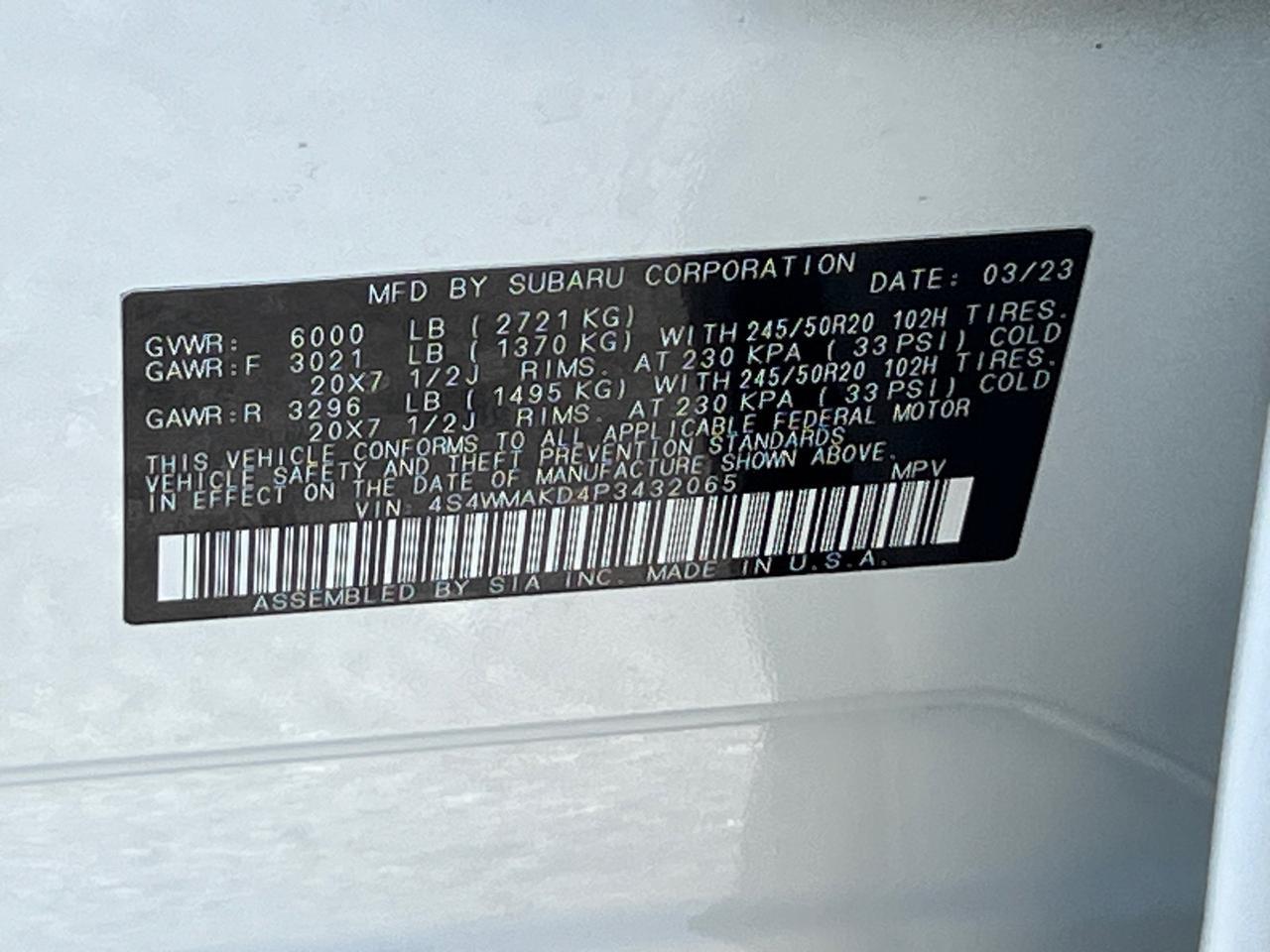 2023 Subaru Ascent Onyx Edition Springfield VA