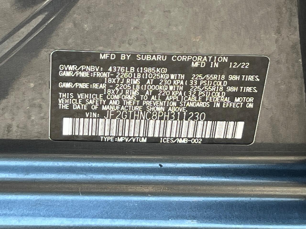2023 Subaru Crosstrek Limited Hagerstown MD