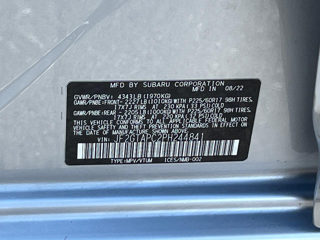 2023 Subaru Crosstrek Premium Hagerstown MD