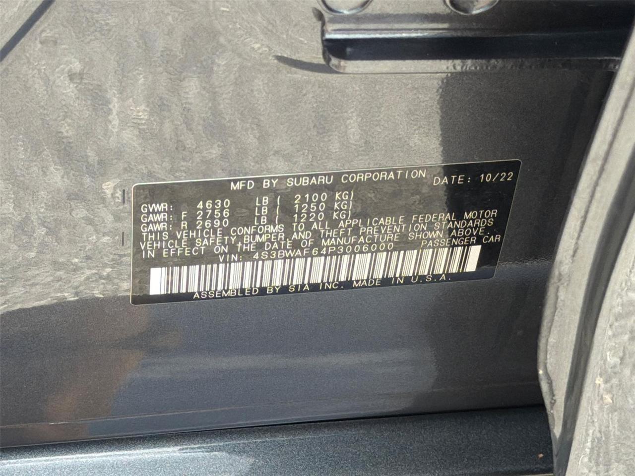 2023 Subaru Legacy Premium Hagerstown MD