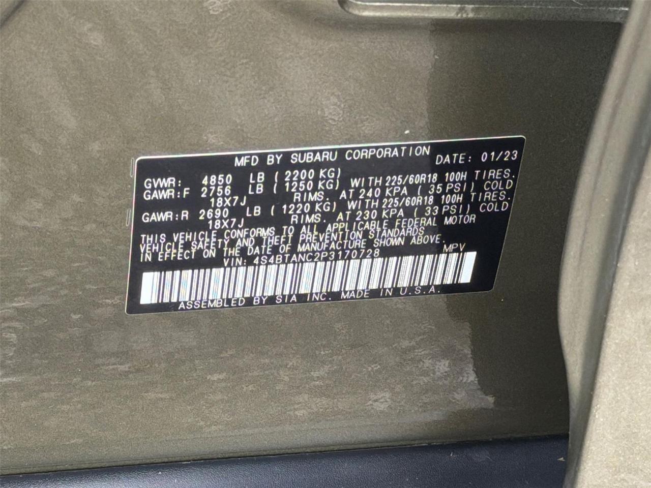 2023 Subaru Outback Limited Hagerstown MD