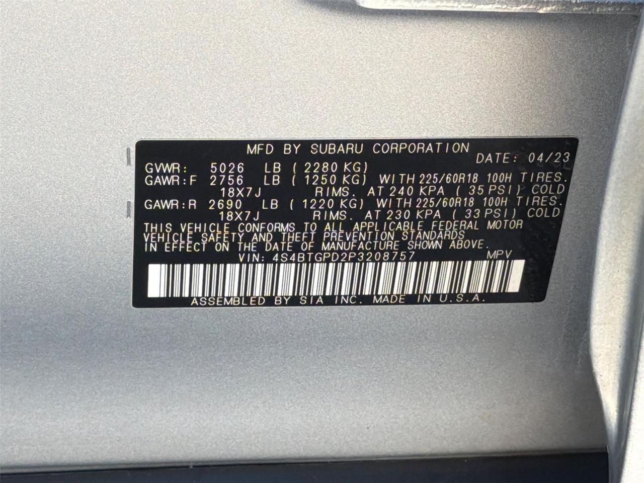 2023 Subaru Outback Touring XT Hagerstown MD