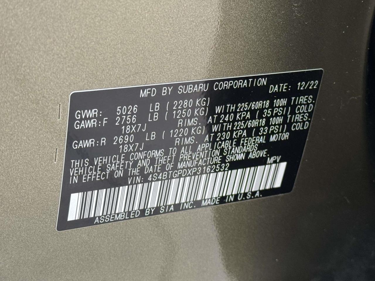 2023 Subaru Outback Touring XT Fredericksburg VA