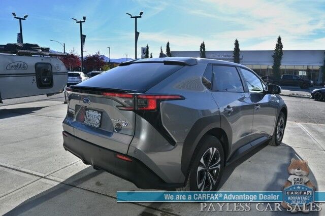 2023 Subaru Solterra Premium / AWD / Auto Start / Heated Cloth Seats / Adaptive Cruise Control / Lane Departure & Blind Spot Alert/ Apple CarPlay & Android Auto / Back Up Camera / Keyless Entry & Start / 228 Mile Range / 1-Owner Anchorage AK