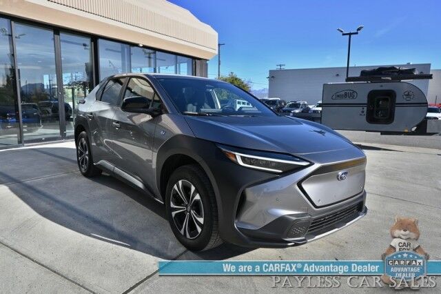 2023 Subaru Solterra Premium / AWD / Auto Start / Heated Cloth Seats / Adaptive Cruise Control / Lane Departure & Blind Spot Alert/ Apple CarPlay & Android Auto / Back Up Camera / Keyless Entry & Start / 228 Mile Range / 1-Owner Anchorage AK