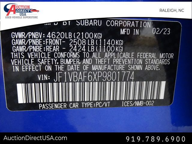 2023 Subaru WRX Premium Raleigh NC