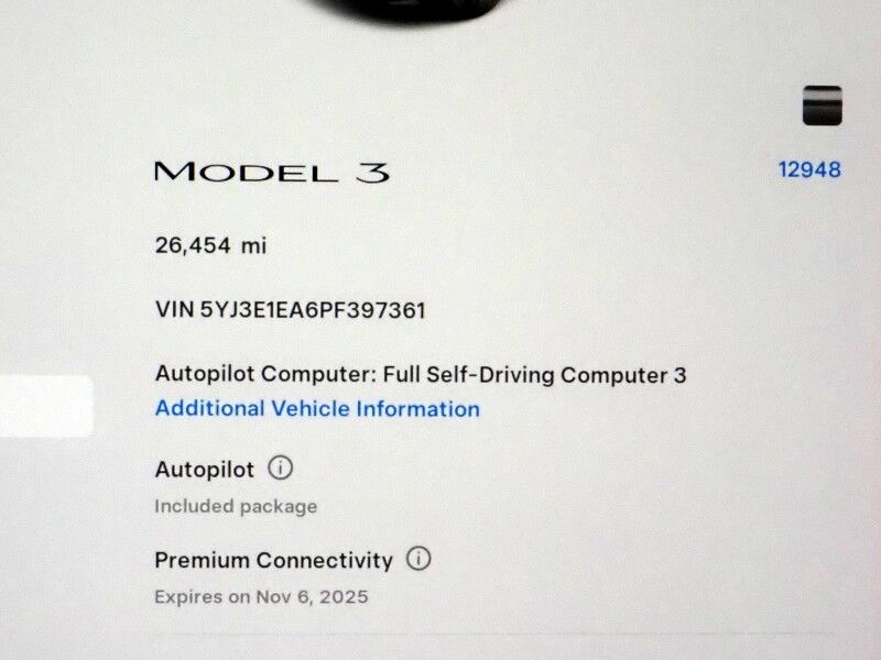 2023 Tesla Model 3 *AUTOPILOT, NAVIGATION, SAFETY ALERTS, ADAPTIVE CRUISE, SURROUND VIEW CAMERAS, PANORAMA GLASS ROOF, HEATED SEATS/STEERING WHEEL, BLUETOOTH, WIRELESS CHARGING Round Rock TX
