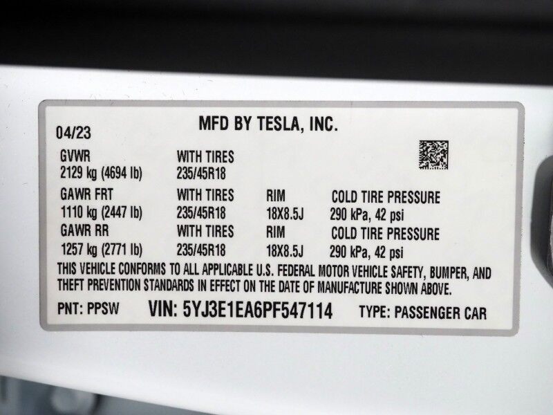 2023 Tesla Model 3 *AUTOPILOT, NAVIGATION, SAFETY ALERTS, ADAPTIVE CRUISE, SURROUND VIEW CAMERAS, PANORAMA GLASS ROOF, HEATED SEATS/STEERING WHEEL, BLUETOOTH, WIRELESS CHARGING Round Rock TX
