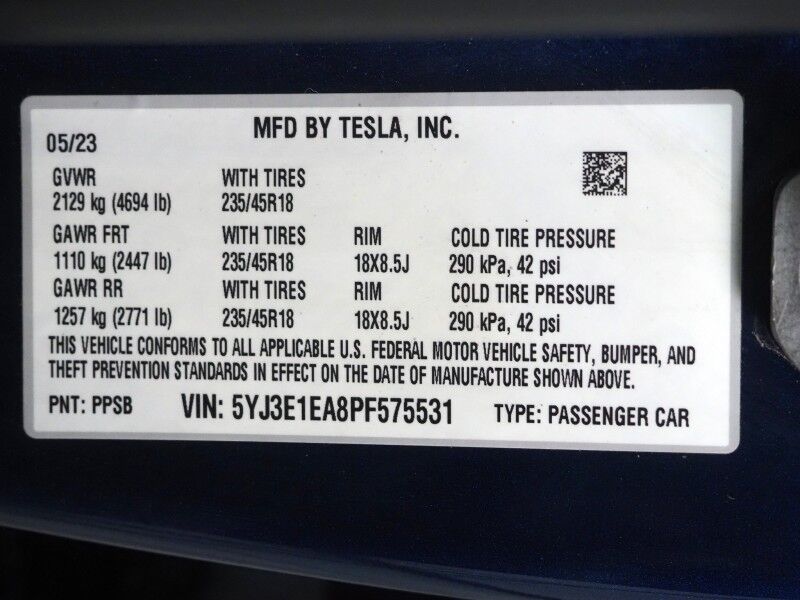 2023 Tesla Model 3 *AUTOPILOT, NAVIGATION, SAFETY ALERTS, ADAPTIVE CRUISE, SURROUND VIEW CAMERAS, PANORAMA GLASS ROOF, HEATED SEATS/STEERING WHEEL, BLUETOOTH, WIRELESS CHARGING Round Rock TX