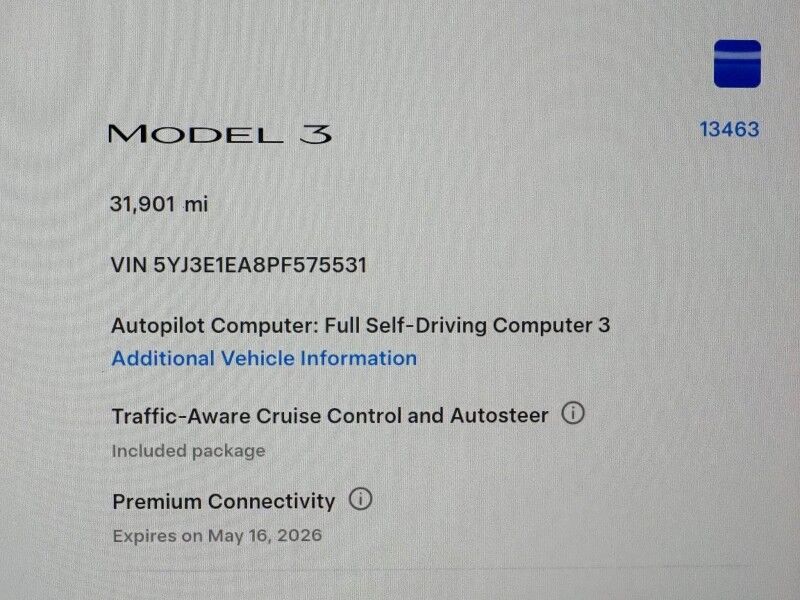 2023 Tesla Model 3 *AUTOPILOT, NAVIGATION, SAFETY ALERTS, ADAPTIVE CRUISE, SURROUND VIEW CAMERAS, PANORAMA GLASS ROOF, HEATED SEATS/STEERING WHEEL, BLUETOOTH, WIRELESS CHARGING Round Rock TX