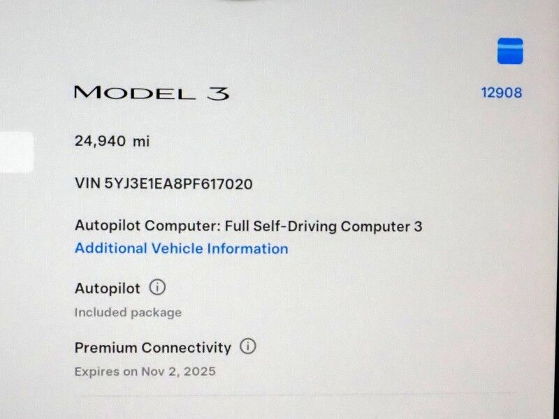 2023 Tesla Model 3 *AUTOPILOT, NAVIGATION, SAFETY ALERTS, ADAPTIVE CRUISE, SURROUND VIEW CAMERAS, PANORAMA GLASS ROOF, HEATED SEATS/STEERING WHEEL, BLUETOOTH, WIRELESS CHARGING Round Rock TX