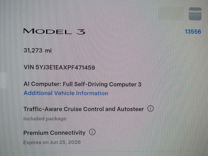 2023 Tesla Model 3 *AUTOPILOT, NAVIGATION, SAFETY ALERTS, ADAPTIVE CRUISE, SURROUND VIEW CAMERAS, PANORAMA GLASS ROOF, HEATED SEATS/STEERING WHEEL, BLUETOOTH, WIRELESS CHARGING Round Rock TX