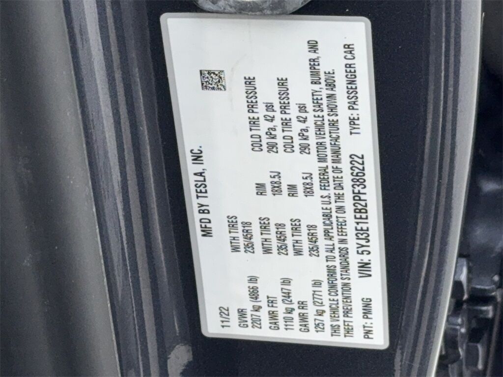 2023 Tesla Model 3 Long Range NAV,CAM,PANO,HTD STS,BLIND SPOT Plano TX
