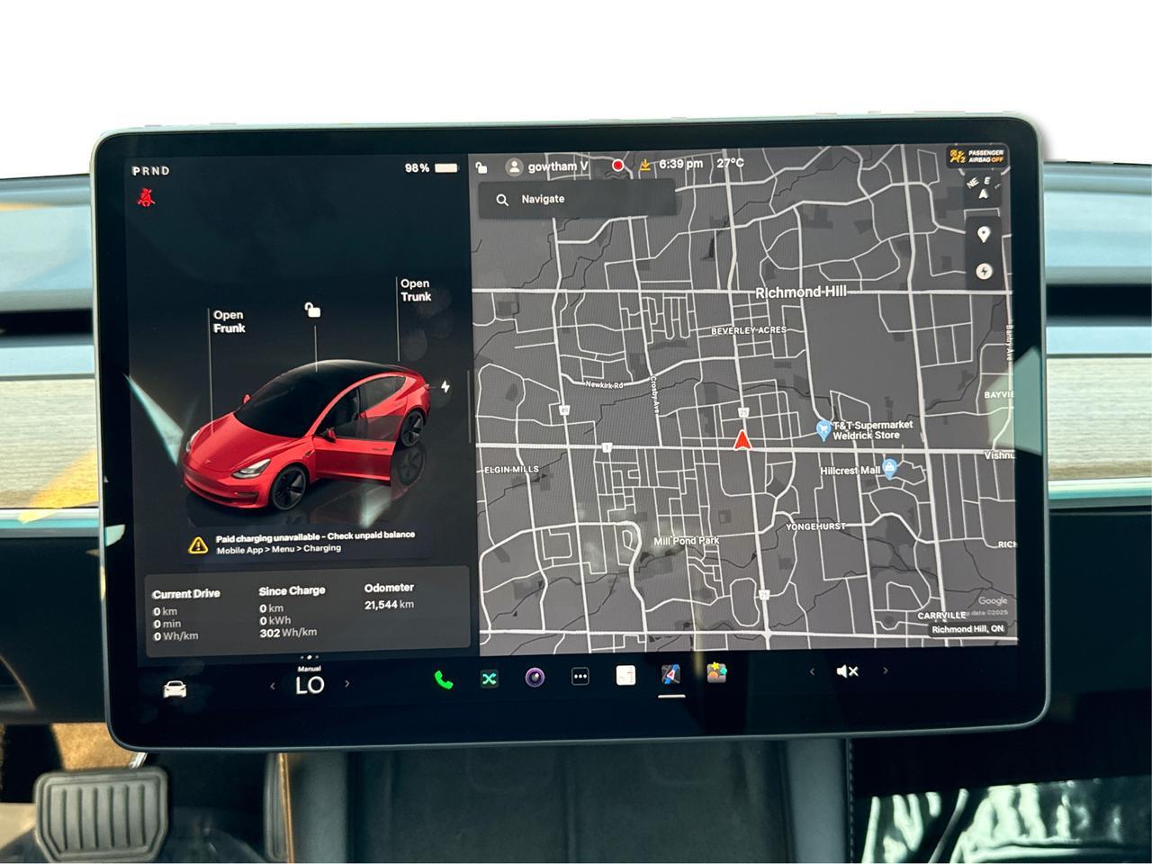 2023 Tesla Model 3 RWD *Ltd Avail*ONE OWNER/NO ACCIDENT/SHOWROOM CONDITION Richmond Hill ON