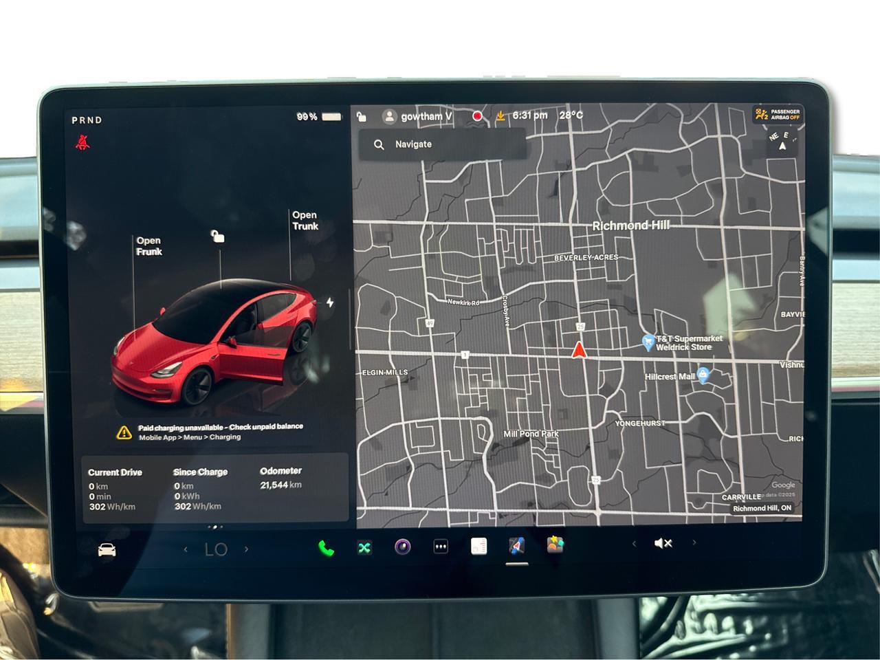 2023 Tesla Model 3 RWD *Ltd Avail*ONE OWNER/NO ACCIDENT/SHOWROOM CONDITION Richmond Hill ON