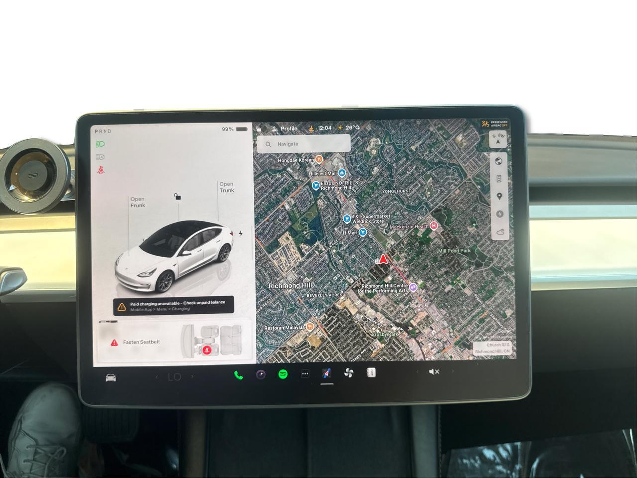 2023 Tesla Model 3 RWD *Ltd Avail*White Interior/ONE OWNER/NO ACCIDENT/SHOWROOM CONDITION Richmond Hill ON
