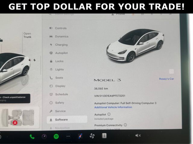 2023 Tesla Model 3 RWD *Ltd Avail*White Interior/ONE OWNER/NO ACCIDENT/SHOWROOM CONDITION Richmond Hill ON