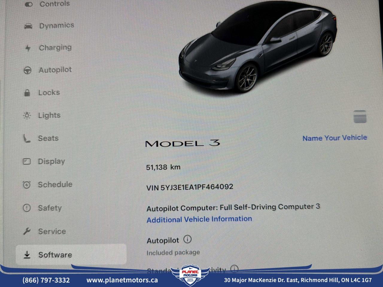 2023 Tesla Model 3 Standard Range Plus RWD *Ltd Avail*ONE OWNER/NO ACCIDENT/SHOWROOM CONDITION Richmond Hill ON