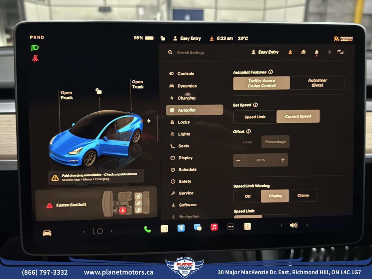 2023 Tesla Model 3 Standard Range Plus RWD *Ltd Avail*ONE OWNER/NO ACCIDENT/SHOWROOM CONDITION Richmond Hill ON