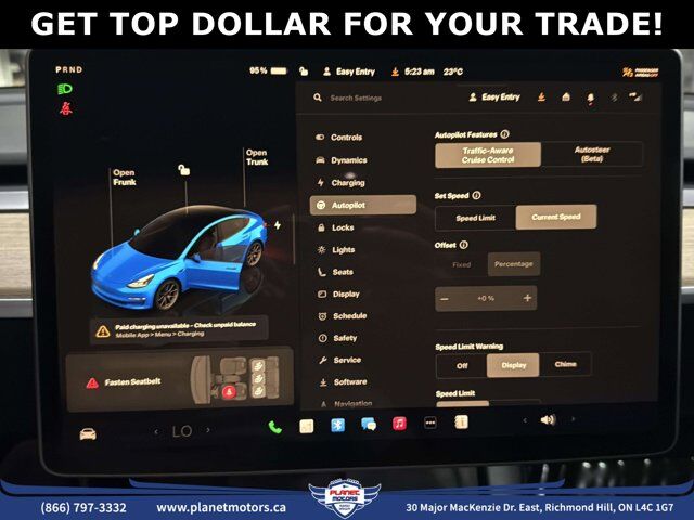 2023 Tesla Model 3 Standard Range Plus RWD *Ltd Avail*ONE OWNER/NO ACCIDENT/SHOWROOM CONDITION Richmond Hill ON