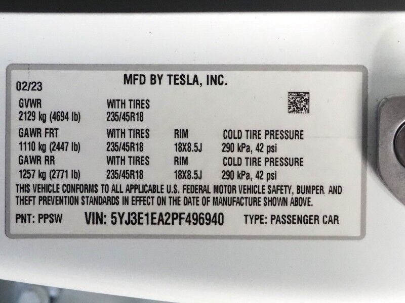2023 Tesla Model 3 *TRAFFIC AWARE CRUISE CONTROL, NAVIGATION, SAFETY ALERTS, SURROUND VIEW CAMERAS, PANORAMA GLASS ROOF, HEATED SEATS/STEERING WHEEL, BLUETOOTH, WIRELESS CHARGING Round Rock TX