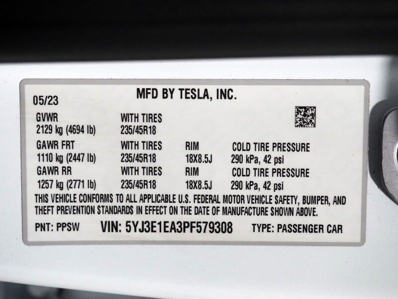 2023 Tesla Model 3 *TRAFFIC AWARE CRUISE CONTROL, NAVIGATION, SAFETY ALERTS, SURROUND VIEW CAMERAS, PANORAMA GLASS ROOF, HEATED SEATS/STEERING WHEEL, BLUETOOTH, WIRELESS CHARGING Round Rock TX
