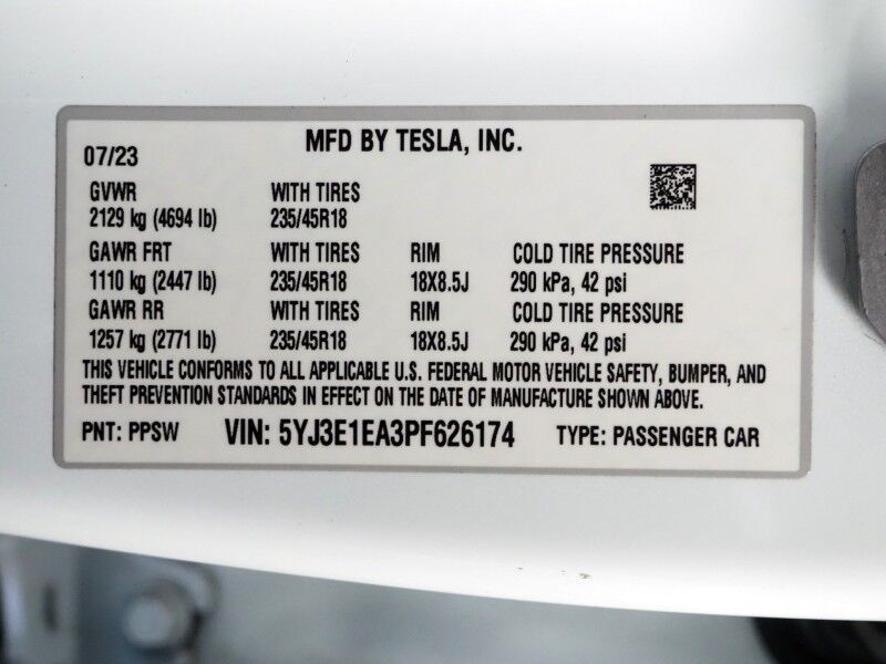 2023 Tesla Model 3 *TRAFFIC AWARE CRUISE CONTROL, NAVIGATION, SAFETY ALERTS, SURROUND VIEW CAMERAS, PANORAMA GLASS ROOF, HEATED SEATS/STEERING WHEEL, BLUETOOTH, WIRELESS CHARGING Round Rock TX