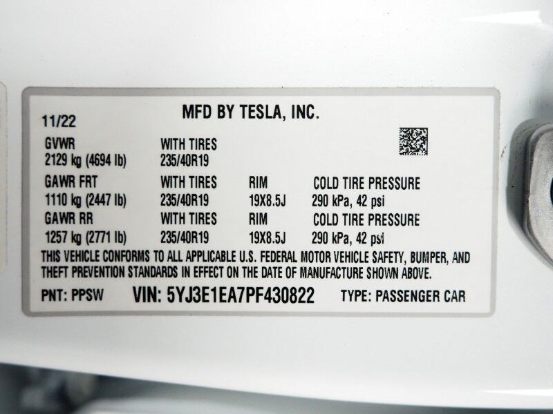 2023 Tesla Model 3 *TRAFFIC AWARE CRUISE CONTROL, NAVIGATION, SAFETY ALERTS, SURROUND VIEW CAMERAS, PANORAMA GLASS ROOF, HEATED SEATS/STEERING WHEEL, BLUETOOTH, WIRELESS CHARGING Round Rock TX