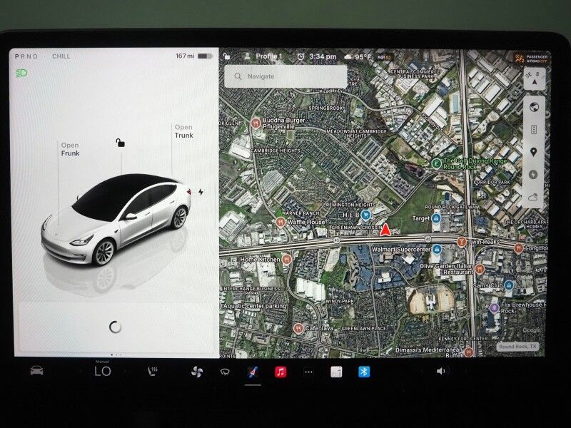 2023 Tesla Model 3 *TRAFFIC AWARE CRUISE CONTROL, NAVIGATION, SAFETY ALERTS, SURROUND VIEW CAMERAS, PANORAMA GLASS ROOF, HEATED SEATS/STEERING WHEEL, BLUETOOTH, WIRELESS CHARGING Round Rock TX