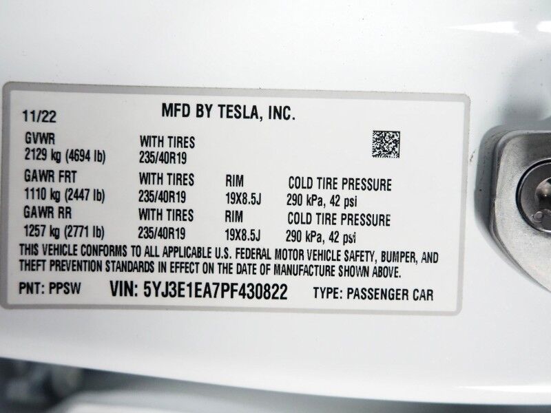 2023 Tesla Model 3 *TRAFFIC AWARE CRUISE CONTROL, NAVIGATION, SAFETY ALERTS, SURROUND VIEW CAMERAS, PANORAMA GLASS ROOF, HEATED SEATS/STEERING WHEEL, BLUETOOTH, WIRELESS CHARGING Round Rock TX