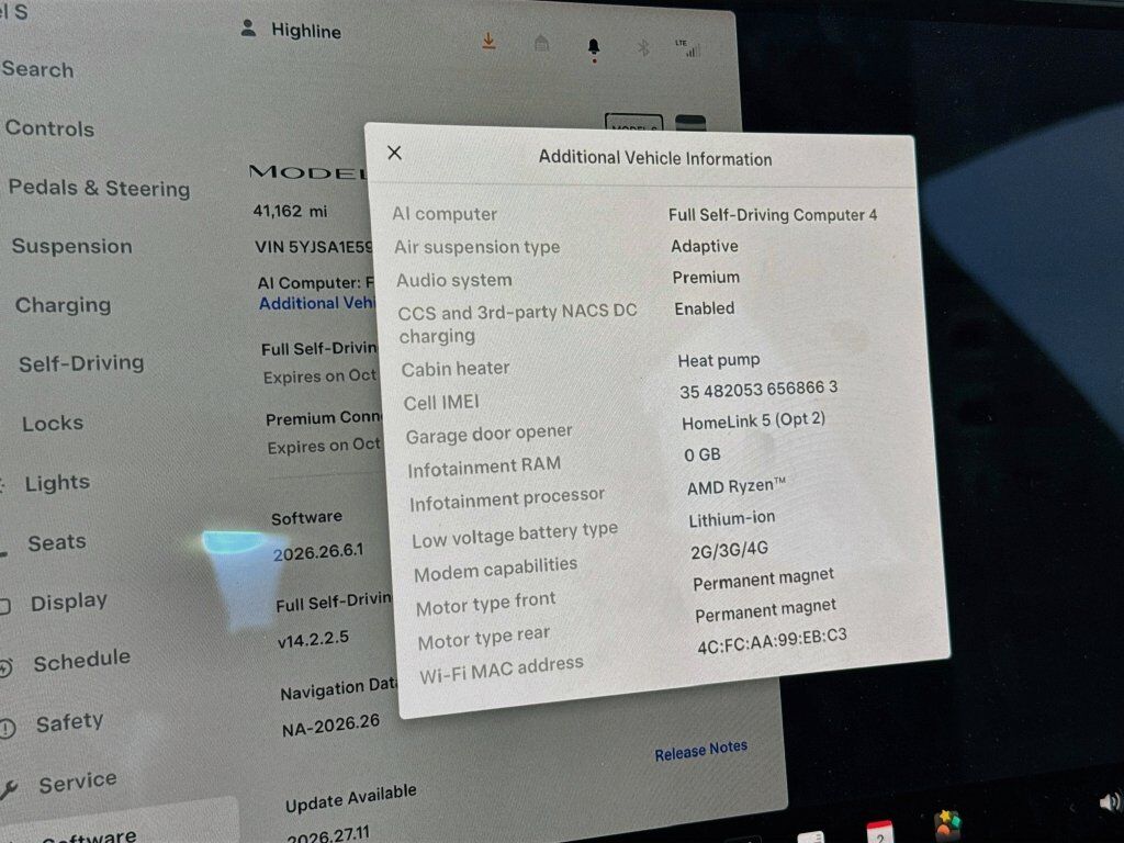 2023 Tesla Model S Base HW4 Willowbrook IL