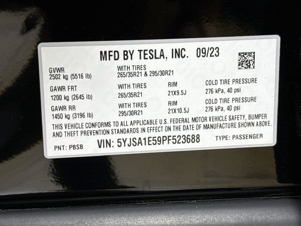 2023 Tesla Model S Base HW4 Willowbrook IL