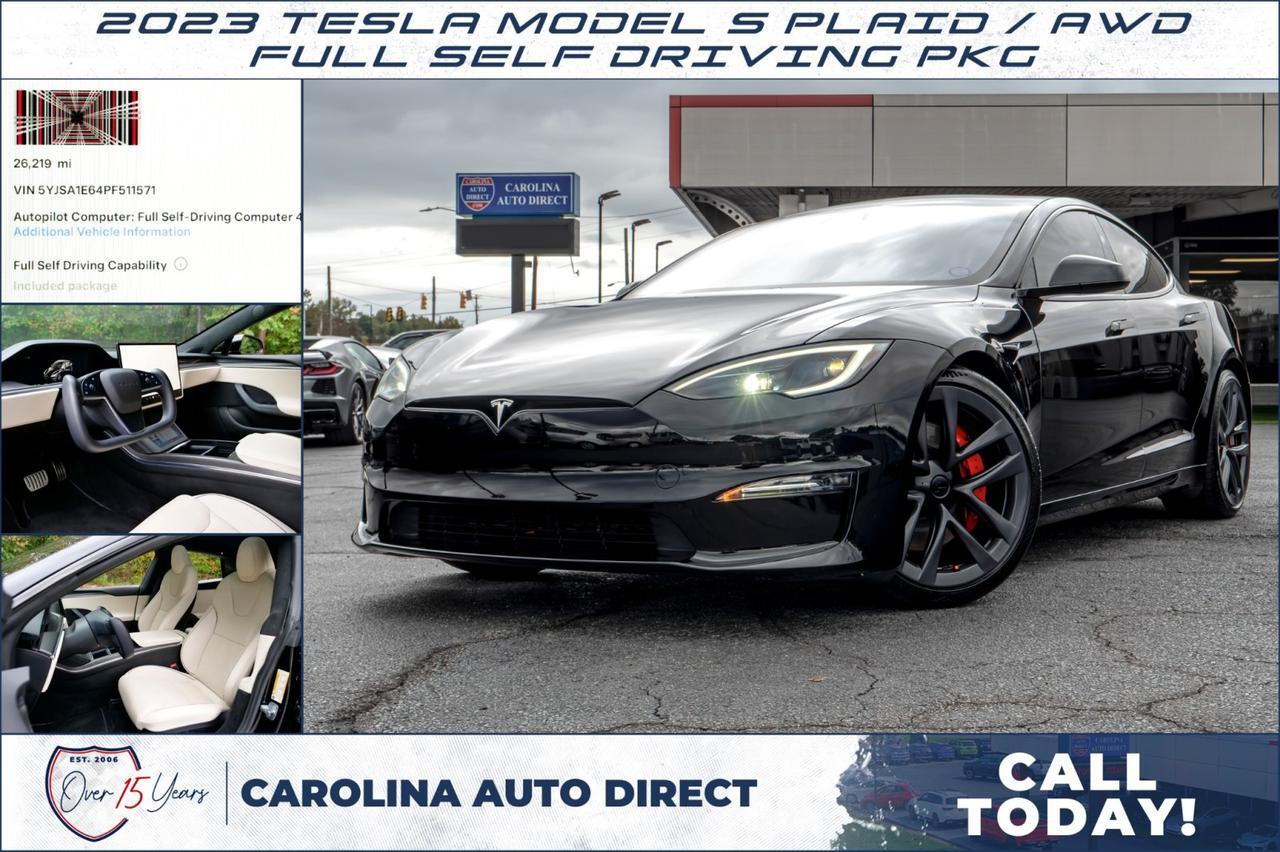 2023 Tesla Model S Plaid / AWD / FSD PKG / Heated & Cooled Seats! Lincolnton NC