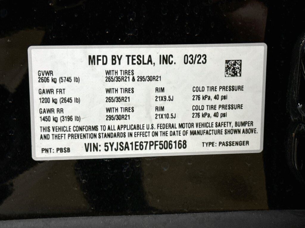 2023 Tesla Model S Plaid HW4 Willowbrook IL