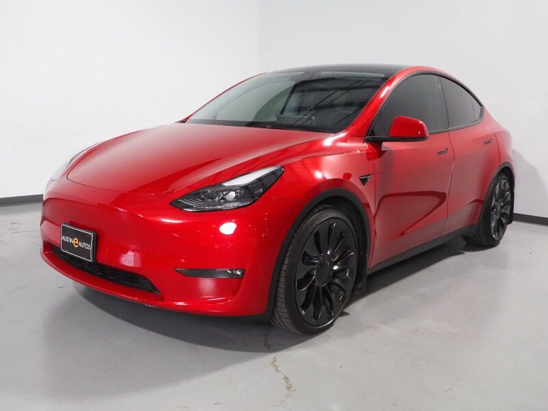 2023 Tesla Model Y Performance AWD *AUTOPILOT, NAVIGATION, SAFETY ALERTS, ADAPTIVE CRUISE, SURROUND VIEW CAMERAS, PANORAMA GLASS ROOF, HEATED SEATS, 21 INCH UBERTURBINE WHEELS, WIRELESS CHARGING Round Rock TX